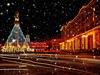 Vánoční a novoroční osvětlení, historické centrum Tbilisi